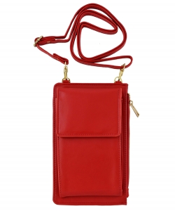 Fashion Crossbody Cell Phone Purse PA071 RED